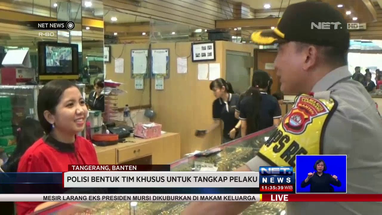 Polisi Buru Perampok 6 Kilogram Emas - NET NEWS
