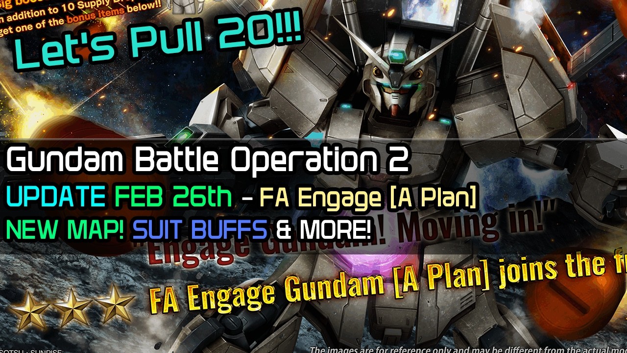 Обновление Gundam Battle Operation 2 от 26 февраля: FA Engage [План]! Новая карта, улучшения кост...