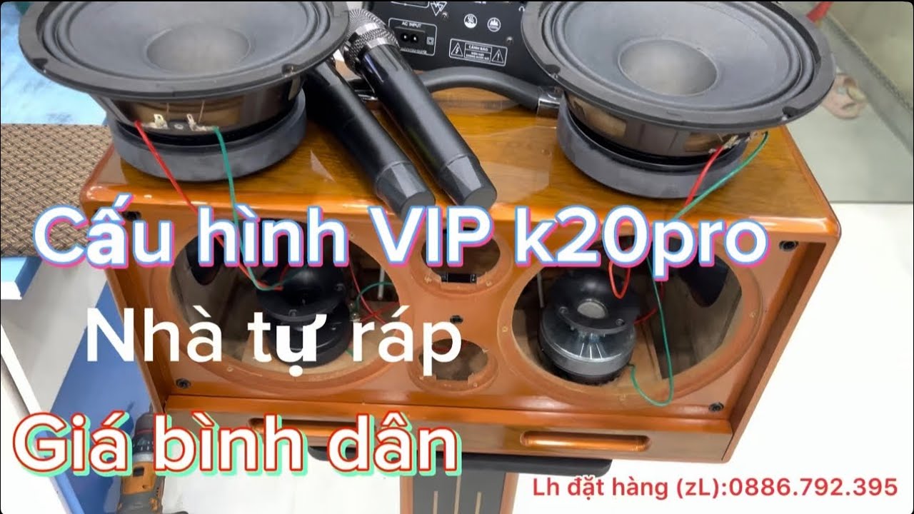 Loa xách tay k20pro cấu hình VIP âm thanh đỉnh cao nhà tự ráp giá bình dân 