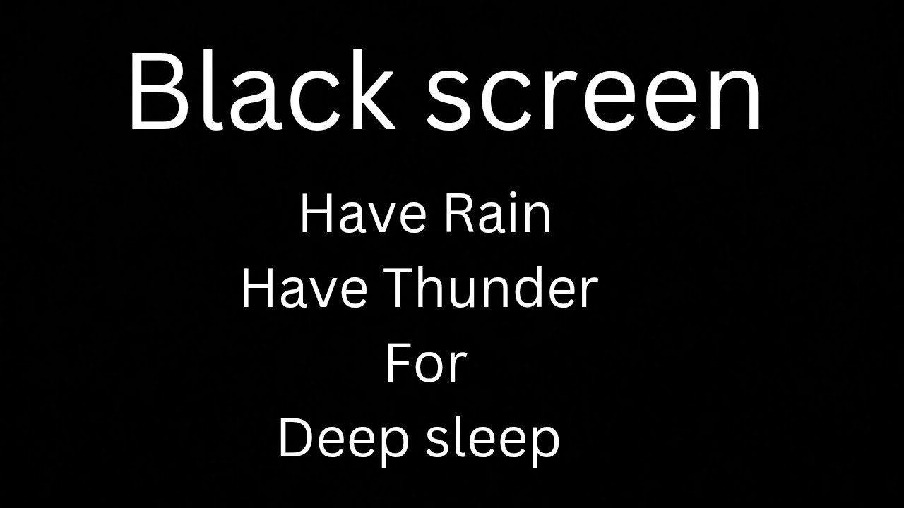 BLACK screen have Rain Thunder 🌧️⚡#rain #rainoundforsleep #rainthunder 
