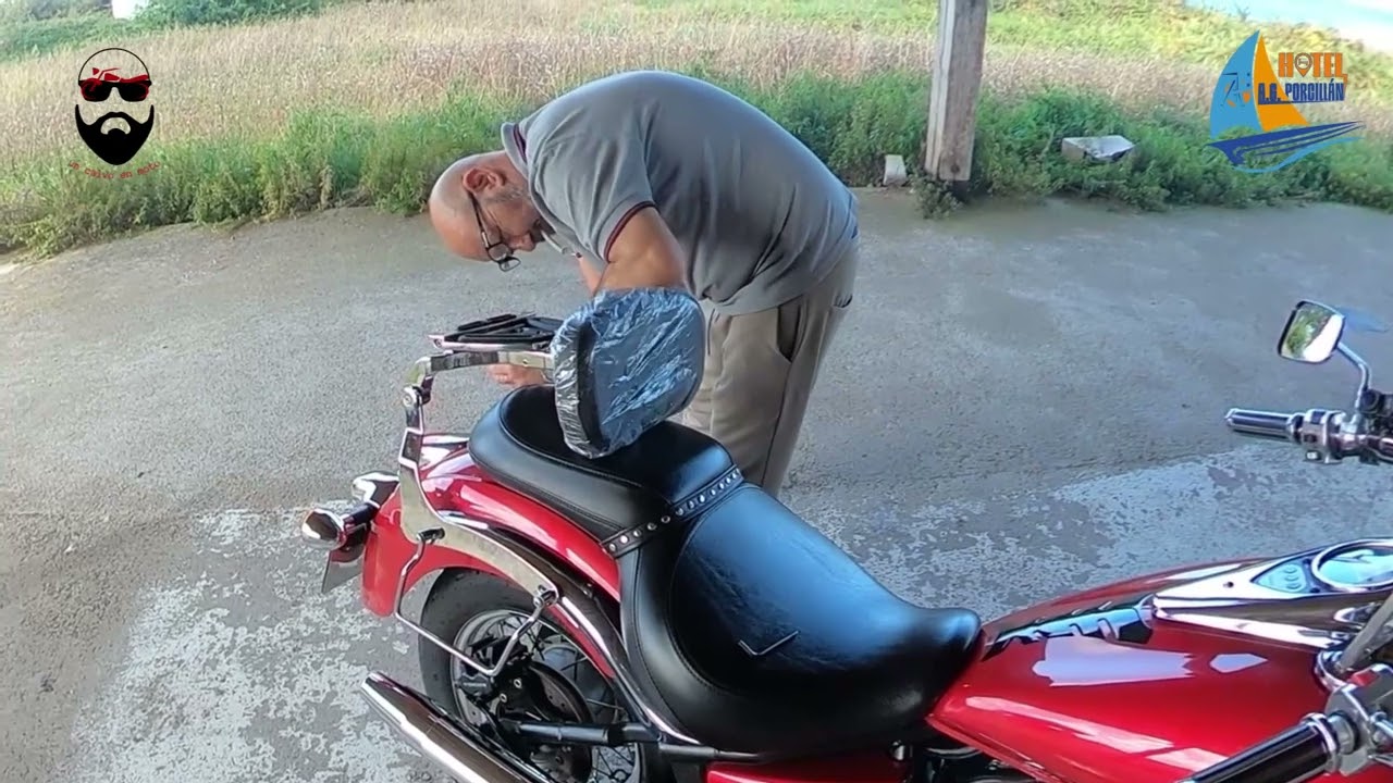 Respaldo de conductor y pasajero para Kawasaki Vn900.