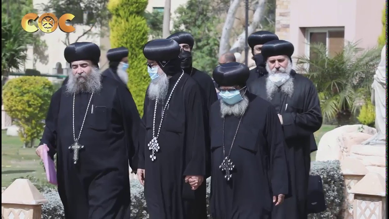 توافد الآباء المطارنة والأساقفة لجلسة المجمع المقدس بدير الأنبا بيشوي العامر بوادي النطرون