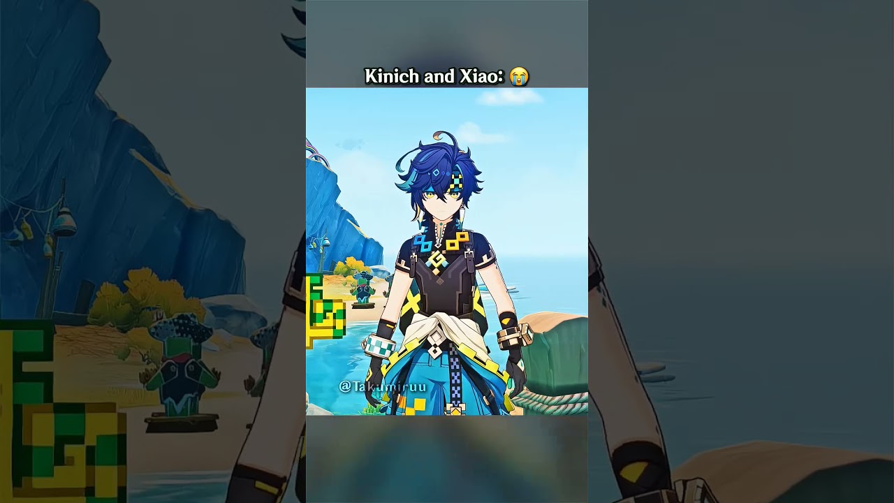 Kinich and Xiao's poses are so classic 😭 #genshinimpact #kinich #xiao #kaeya #yoimiya #tighnari