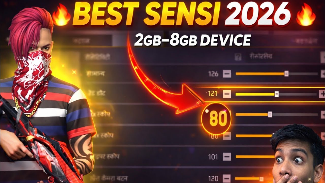 BEST SENSITIVITY IN FREE FIRE #freefire #garenafreefire #SENSIVITY 