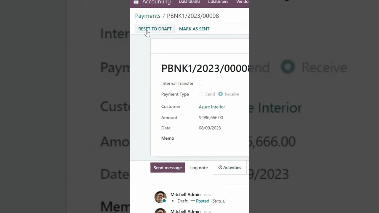 HOW TO CREATE PAYMENT IN ODOO   #odoo #odoopayment #odooERP #odooaccouting #odoopayment #accouting