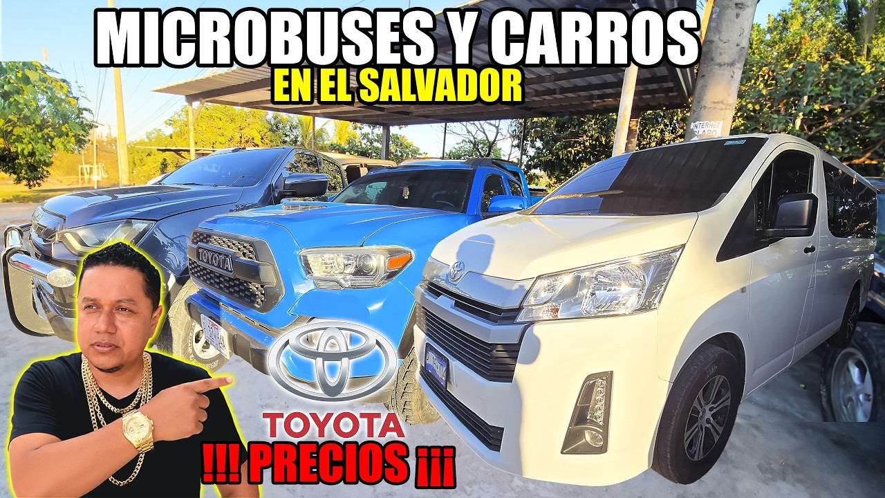 MIRA EL PRECIO DE LOS MICROBUSES Y CARROS EN EL SALVADOR😱 TOYOTA HIACE