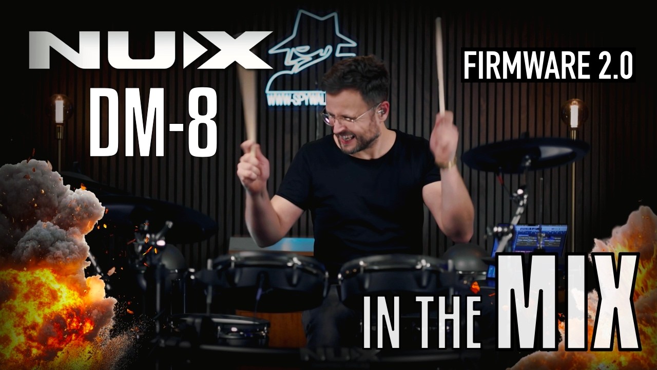 Rocking NUX DM-8 e-drums In The Mix | FIRMWARE UPDATE 2.0