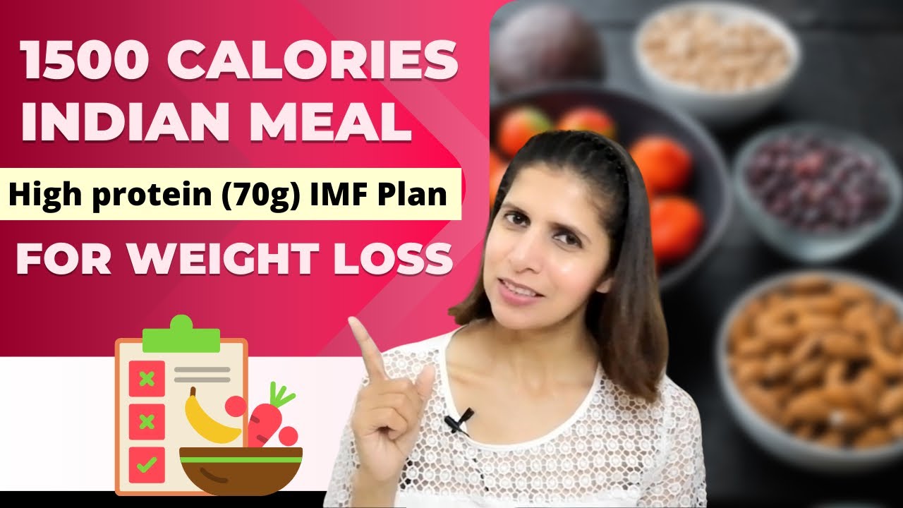 1500 Calories Indian Meal Plan | Weight Loss | Lose Upto 10kgs | Intermittent Fasting Diet | Hindi