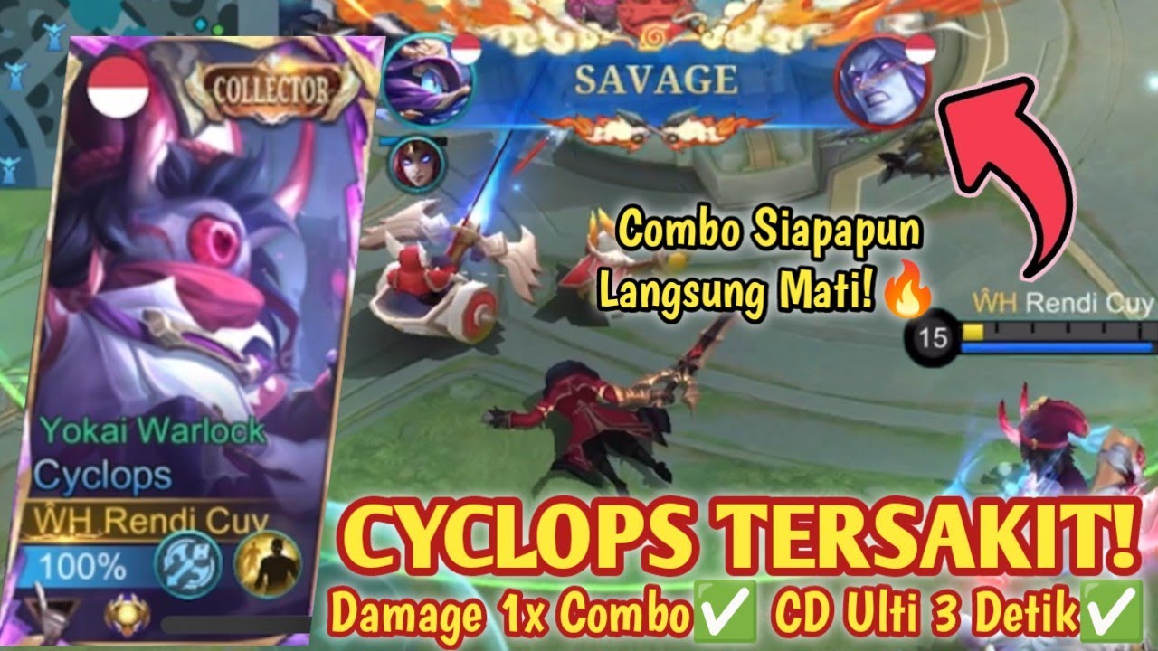 CYCLOPS SAVAGE BECAUSE OF THIS BUILD!🤫 CAN SPAM ULTI NON-STOP! THE MOST PAINFUL CYCLOPS BUILD 202...