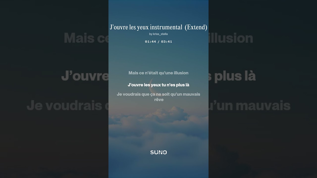 J'ouvre les yeux