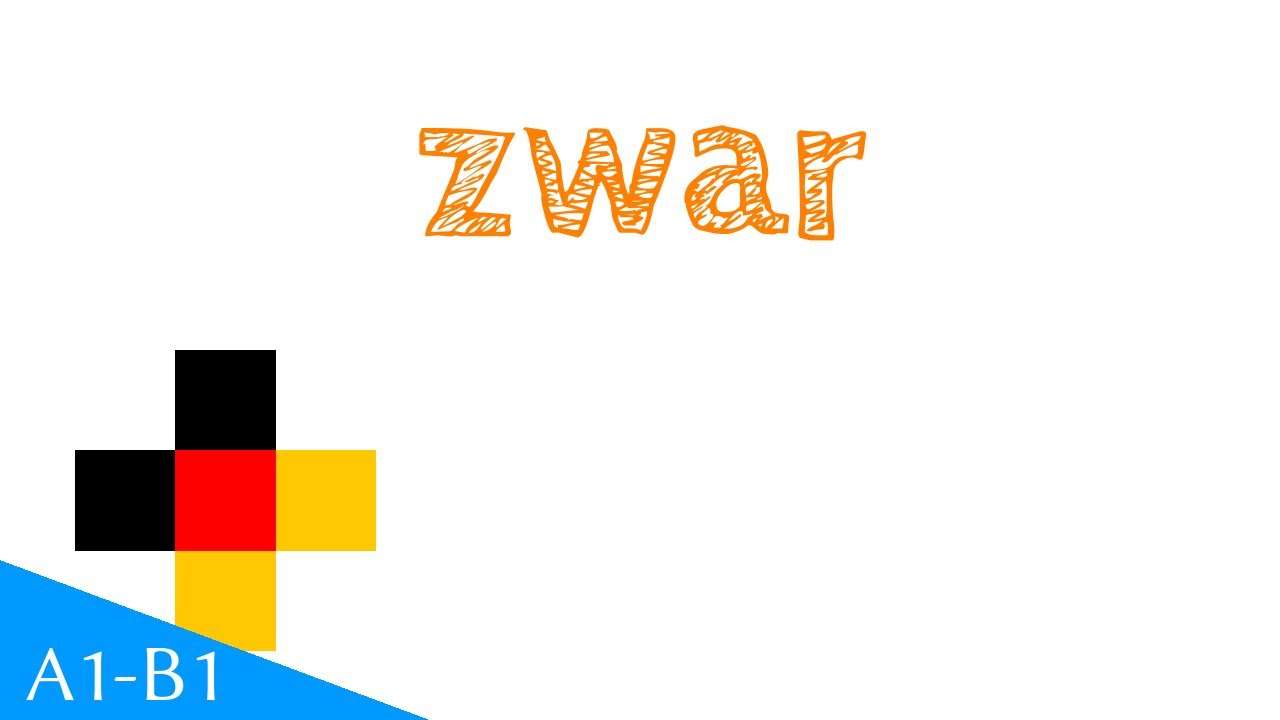 Изучать Немецкий:  zwar + 10 предложений + Перевод в субтитрах