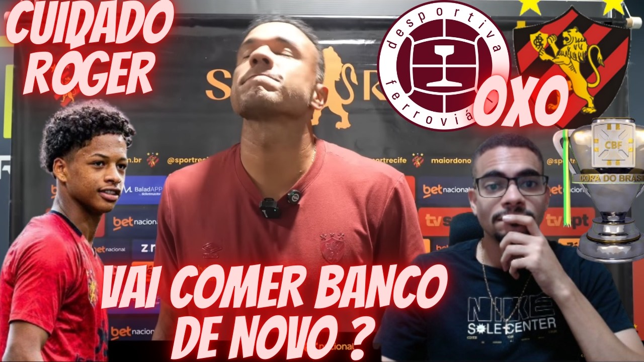 🤣ROGER VIU MUITAS COISAS POSITIVAS !🔥COLETIVA PÓS-JOGO DE RÓGER : DESPORTIVA FERROVIARIA 0X0 SPORT