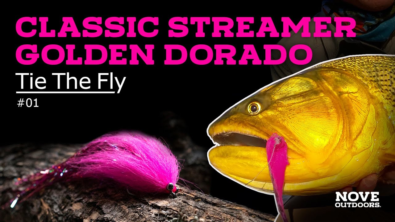Tie The Fly #01【Classic Streamer Golden Dorado】 Mosca de Dorados, Pike, Tarpon y otros peces Grandes