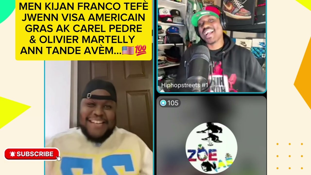 VIN TANDE KIJAN CAREL AK OLIVIER MARTELLY TEFÈ FRANCO LOVE JWENN PREMYE VISA AMERICAIN LI💯🇺🇸#100K 