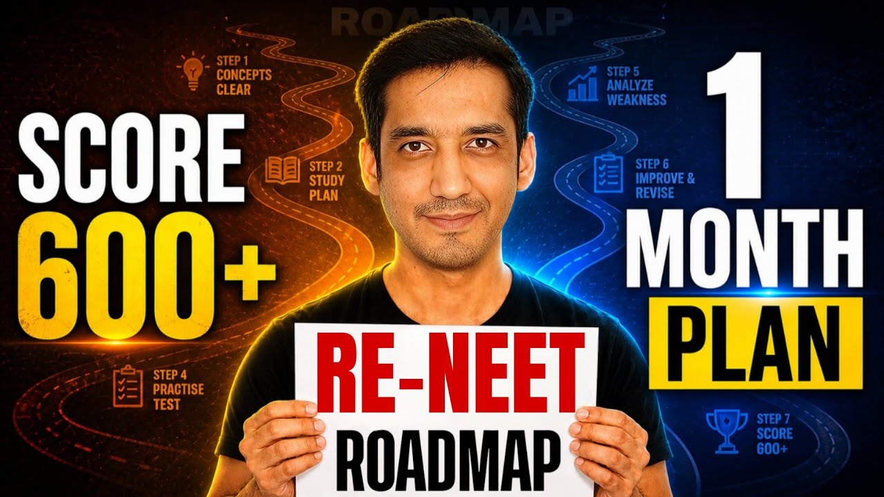 RE-NEET 2026 | 30 Days Strategy 🚨 | 600+ Score Complete Study Plan