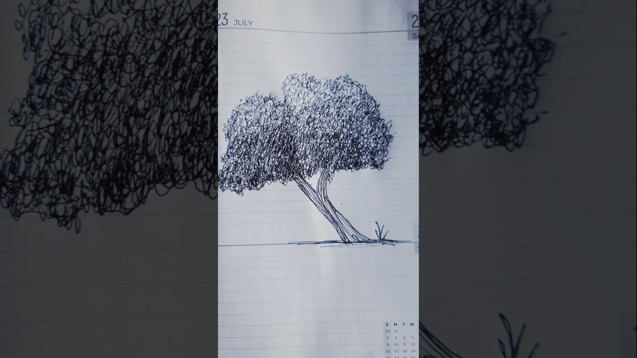CREATE a Stunning Tree with Just an Ink Pen! 