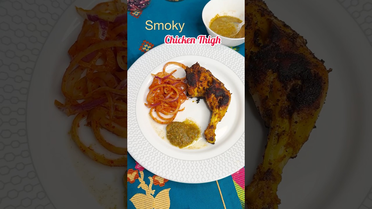 Smoky chicken thigh 😋#assamesevlogger #ytshorts #chickenrecipes #northeastindia