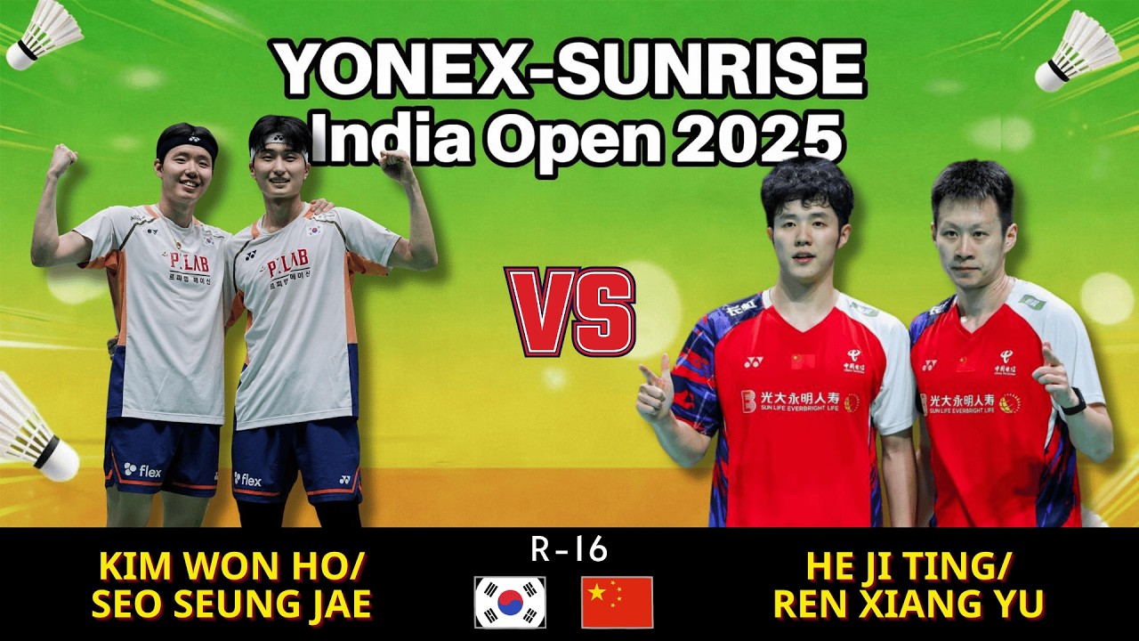 🔥 INCREDIBLE RALLIES & NET PLAY 🔥Kim Won Ho/Seo Seung Jae (KOR) vs He Ji Ting/Ren Xiang Yu (CHN)