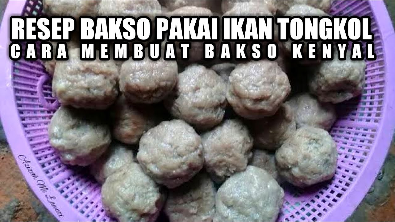 Cara membuat bakso ikan tongkol pakai blender kenyal