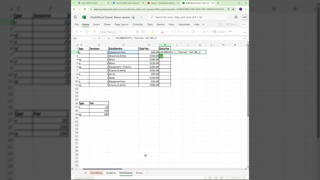 4a Calculate  The Extra Fee