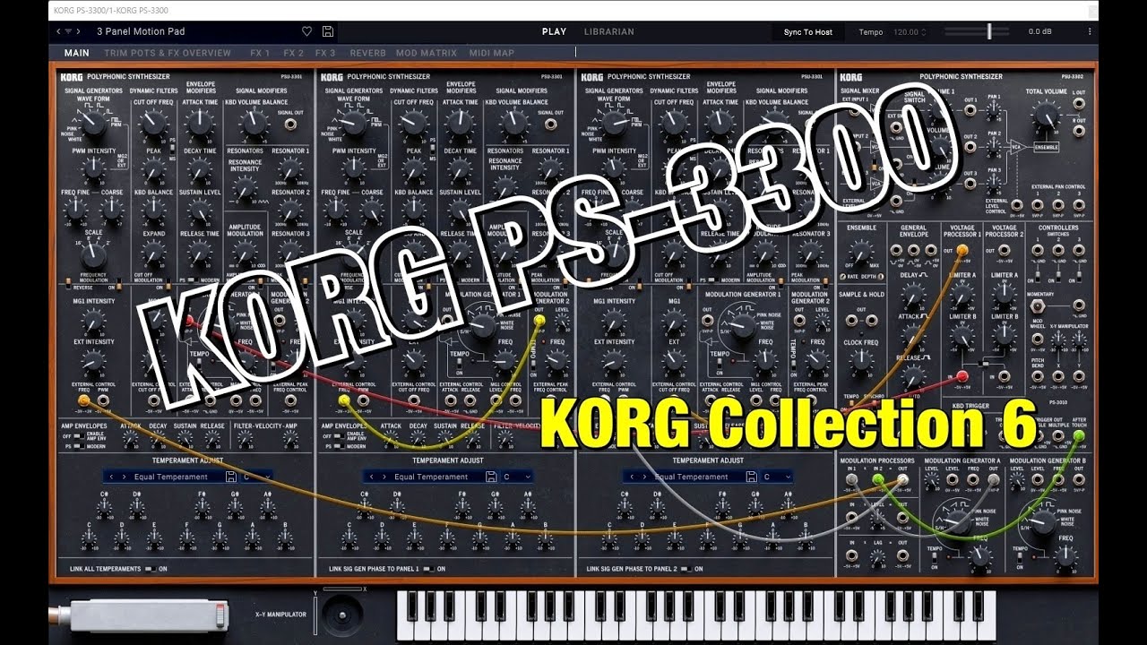 KORG Collection 6 &mdash; Korg PS-3300 Semi-Modular Super Synth &mdash; The BIG Sound Test &mdash; ПК и Mac