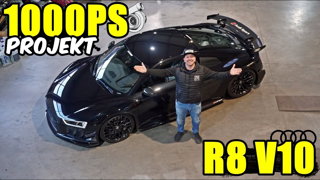 R8 V10 1000PS Projekt mit Audi Sport Aerokit / gepfeffert V4 mit HLS4 + UVM