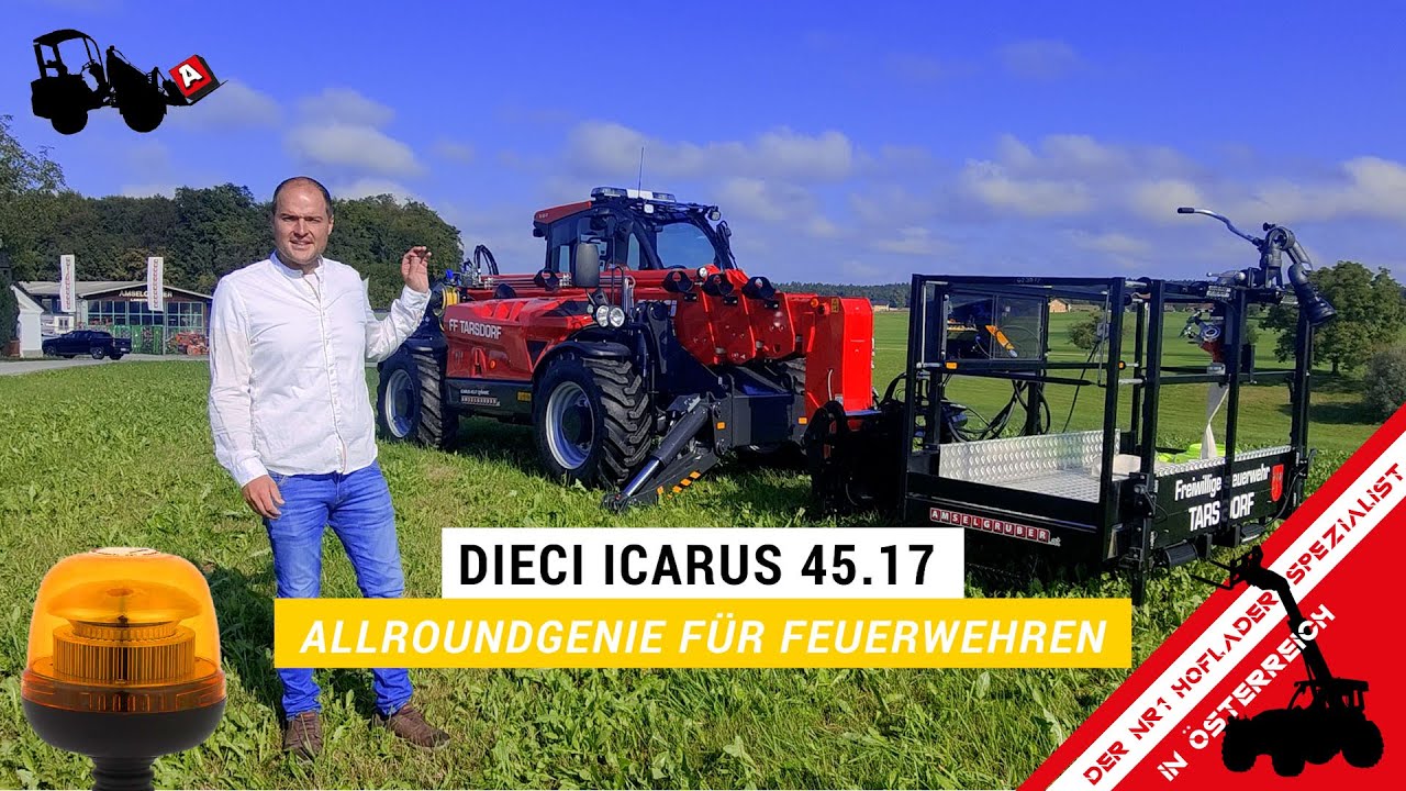 Feuerwehr Teleskoplader Dieci 45.17 Icarus Dynamic Amselgruber Einsatzfahrzeugaufbau