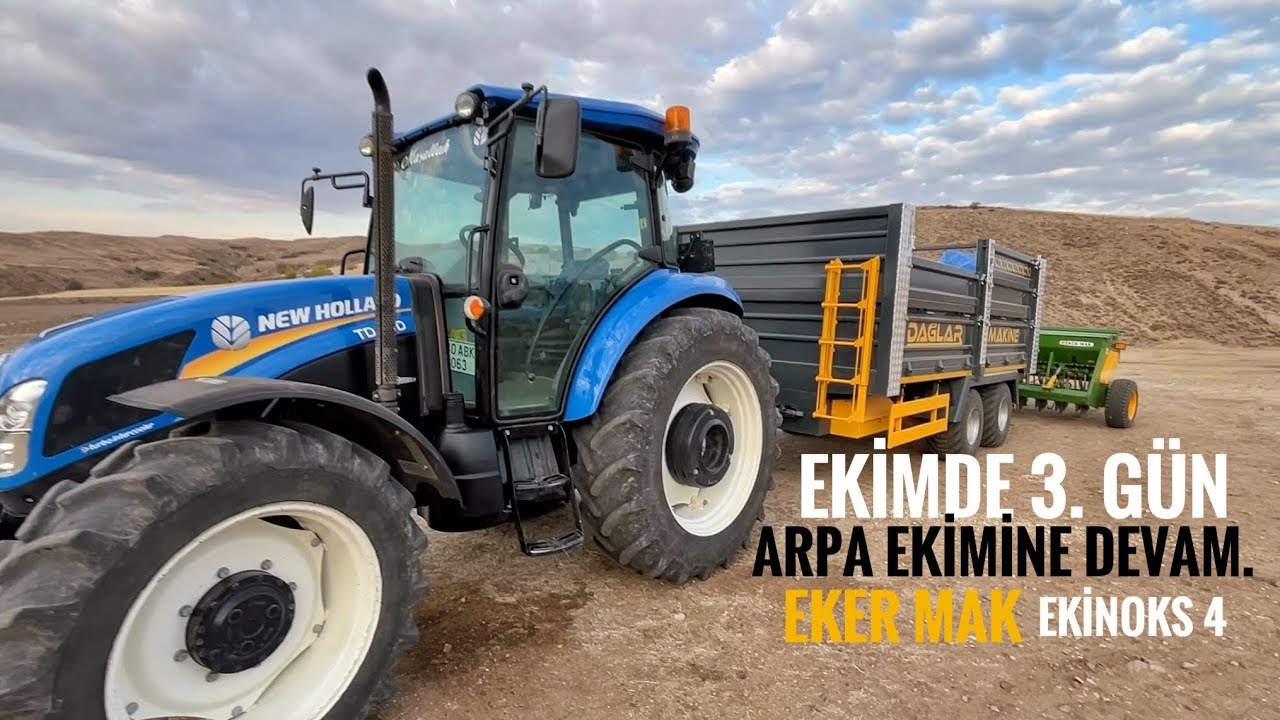 EKİME KALDIĞIMIZ YERDEN ARPA İLE DEVAM. Son Arpa Tarlalarımızıda Ektim. 