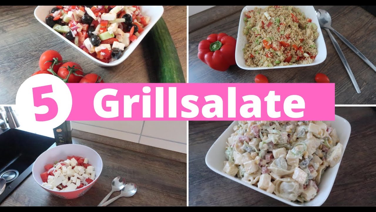 EINFACHE & SCHNELLE GRILLSALATE| SOMMERLICHE GRILLBEILAGEN| UNSERE TOP 5| Fräulein Jasmin