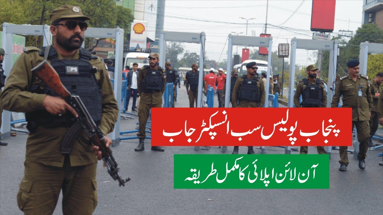 How to Apply for Sub Inspector in Punjab Police Jobs 2025 - PPSC Punjab Police Vacancy Online Apply