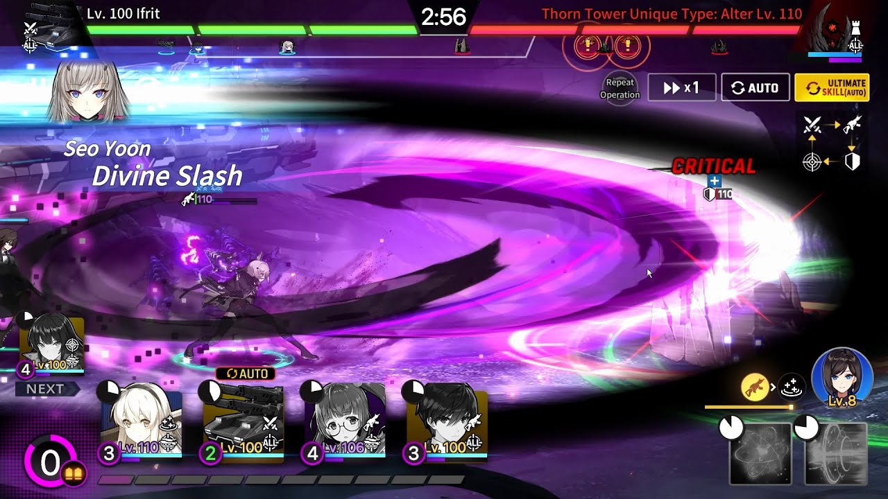 【COUNTER:SIDE】 Awakened Seo Yoon - The Wall (Gear Tuning Data Collection)