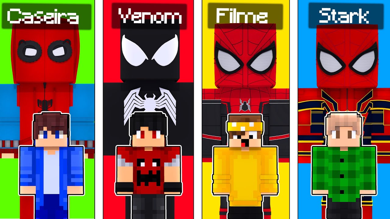 DESAFIO DA CONSTRUÇÃO mas.. SÓ VALE HOMEM ARANHA ! ‹‹ P3DRU ››