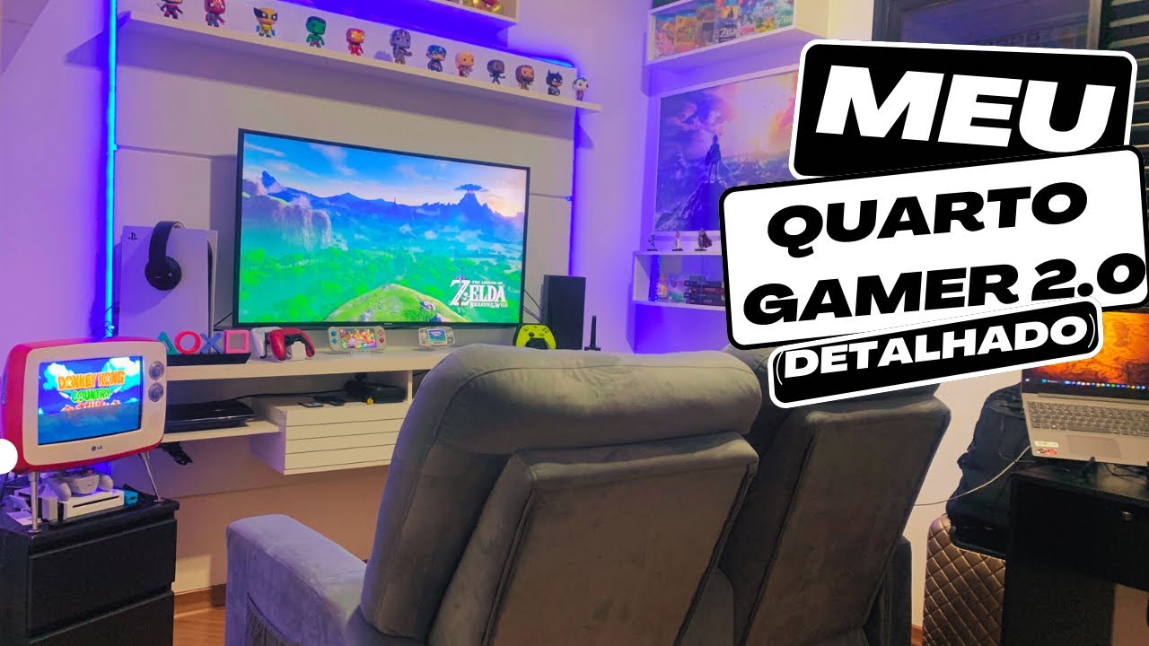 Quarto Gamer 2.0 / Game Room (em detalhes)