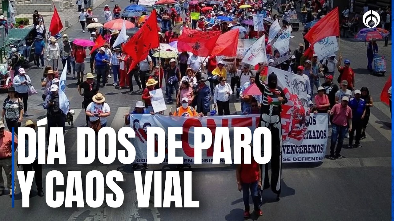 Maestros advierten bloqueos en Reforma; CDMX se prepara para otro día de caos vial