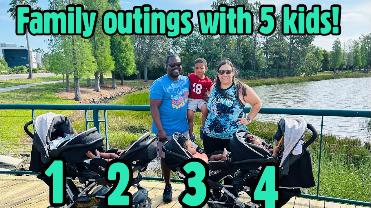 Family outing with Quadruplets & older brother.