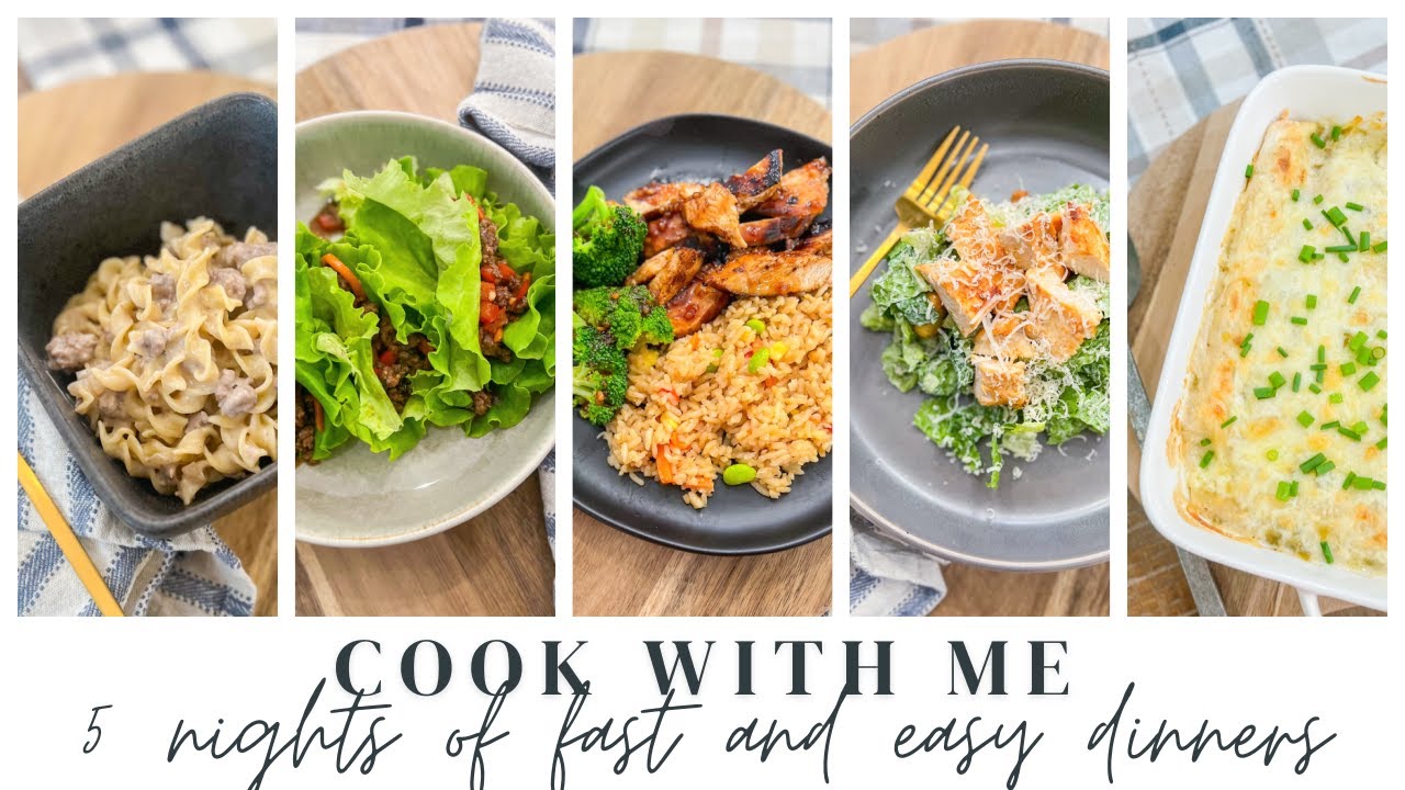 COOK WITH ME // 5 NIGHTS OF FAST AND EASY FAMILY DINNERS // CHARLOTTE GROVE FARMHOUSE