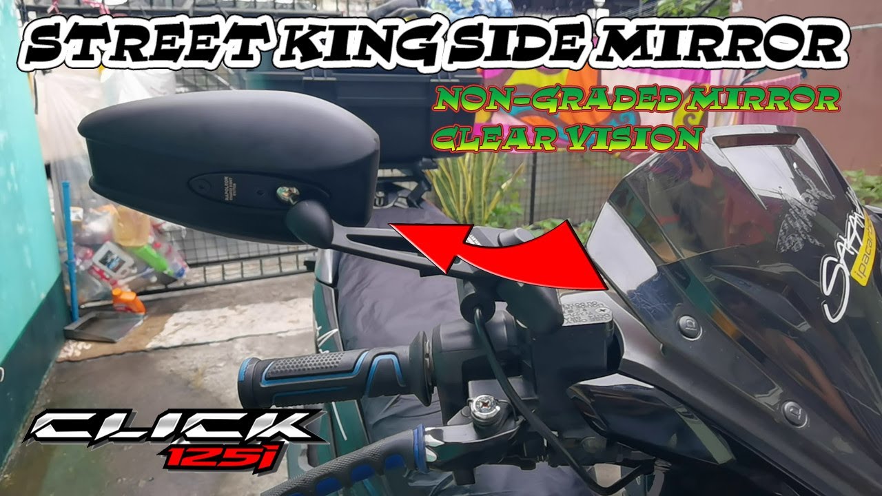 STREET KING SIDE MIRROR INSTALLATION ON HONDA CLICK 125i GAME CHANGER