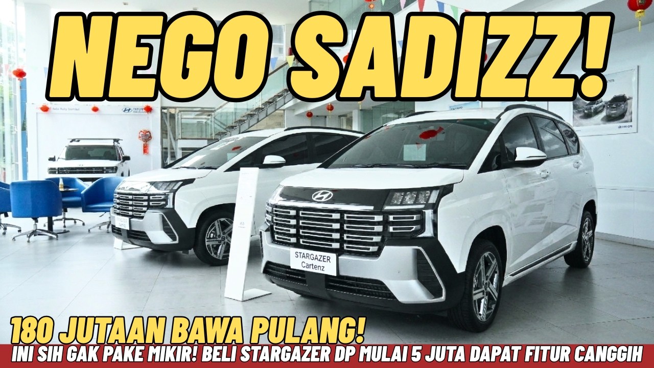 BAYAR GAK PAKE MIKIR! HYUNDAI STARGAZER DP CUMA 5 JUTA ANGSURAN RINGAN DAPAT FITUR CANGGIH BANGET! 