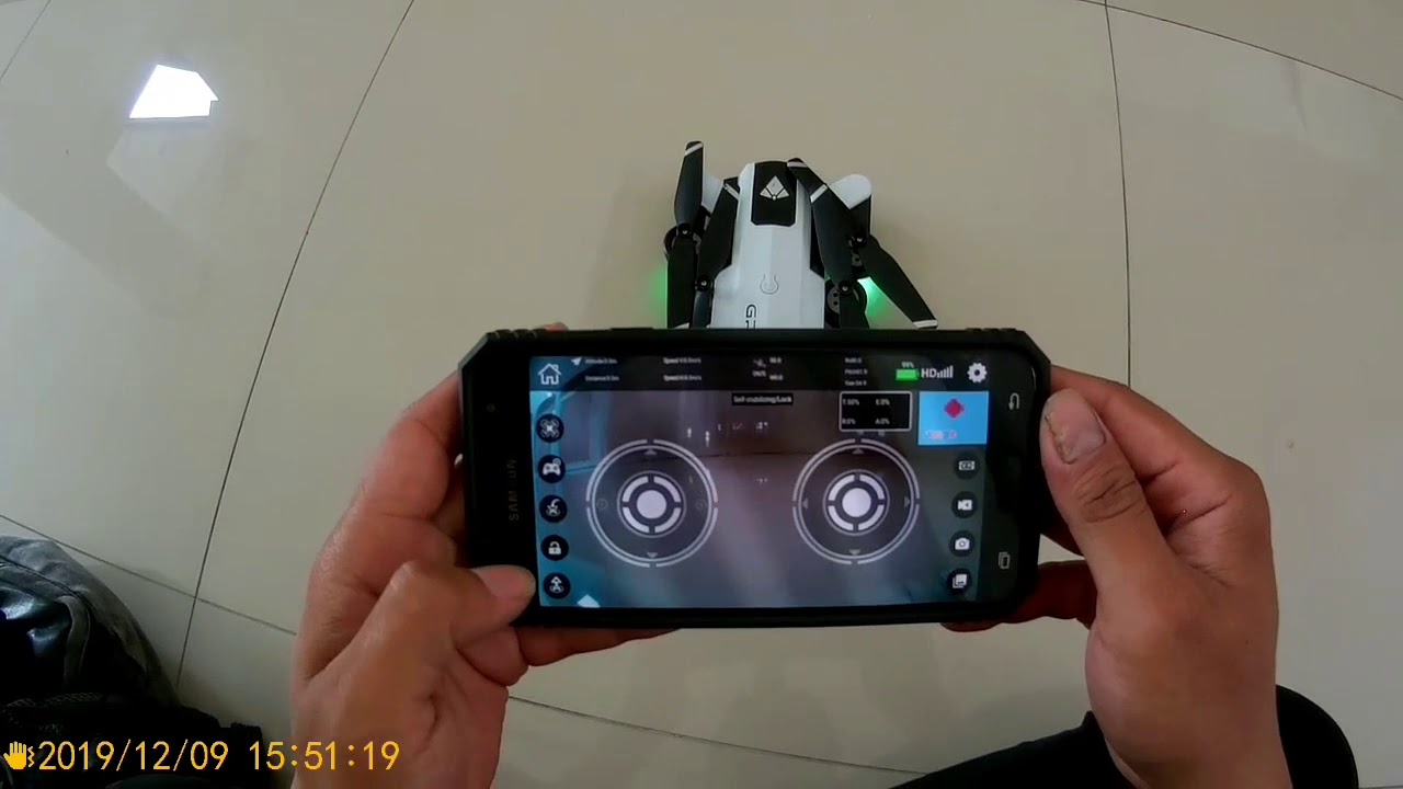 CARA MENERBANGKAN DRONE SG900-S GPS DENGAN HP ANDROID