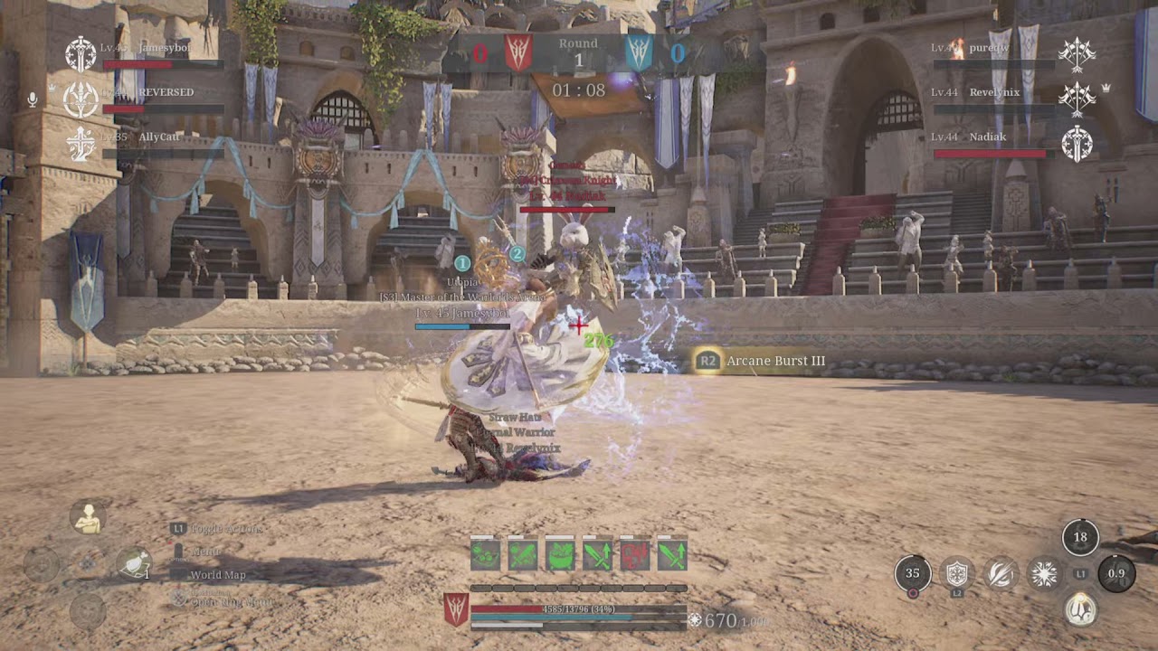 Bless Unleashed pvp mage 3v3