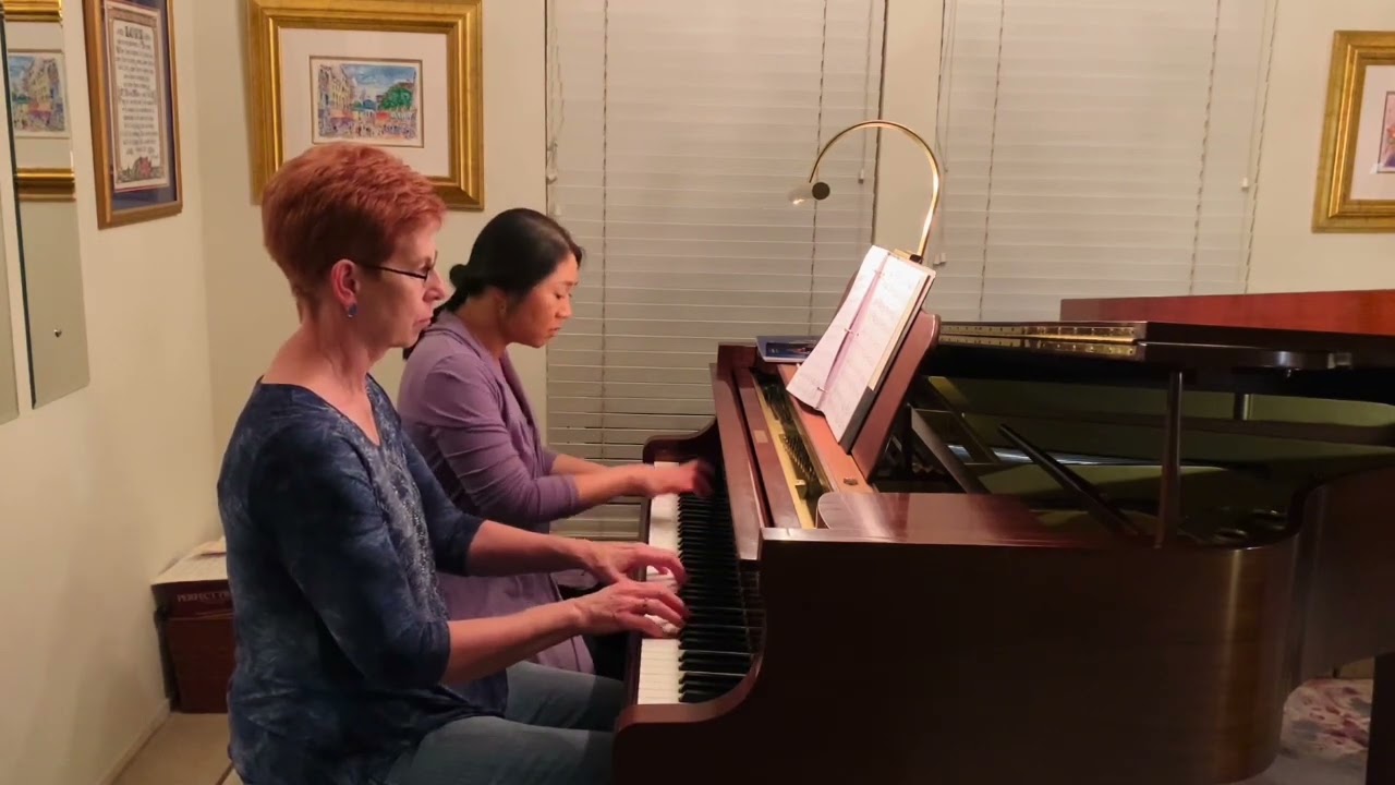 Celebrate Today for One Piano, Four Hands, composed by Melody Bober