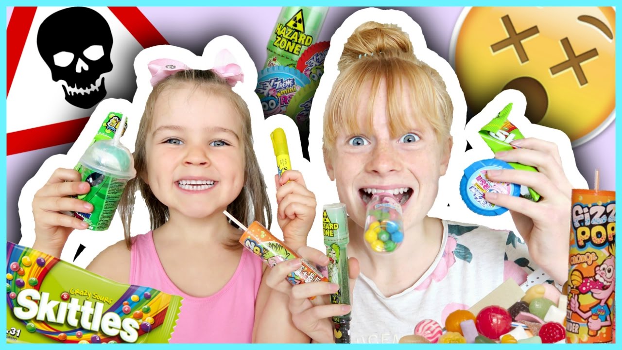 TRYING CRAZY WEIRD CANDY!! | Fizz Sisters