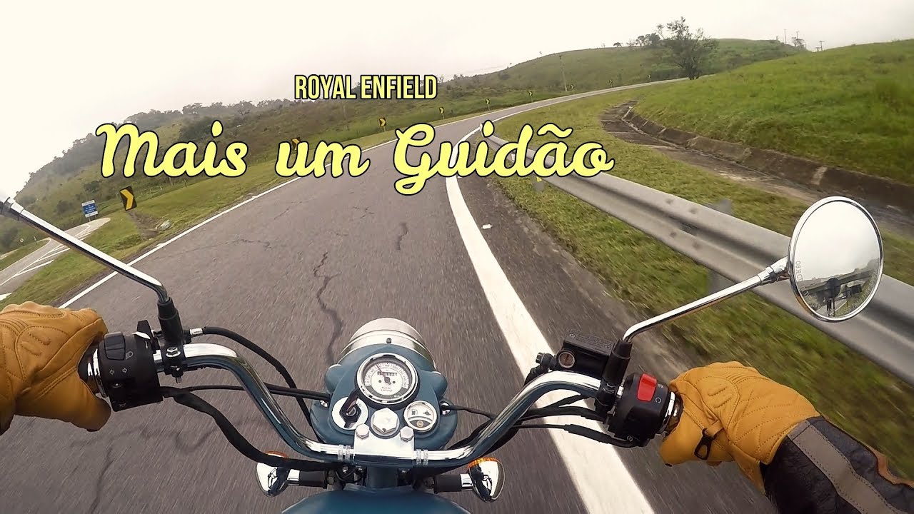 MINHA ROYAL ENFIELD AGORA COM GUIDÃO CROMADO