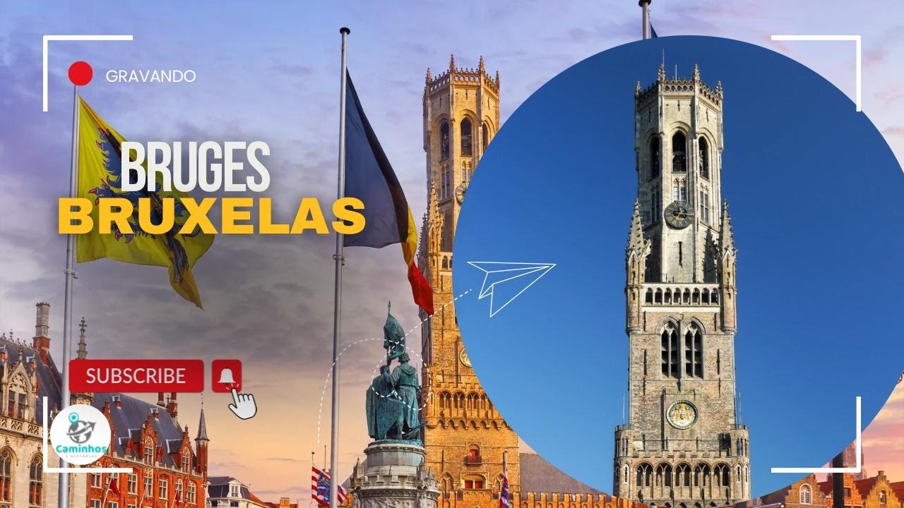 🇧🇪 Bruges, Bélgica – Caminhada pelo Centro Histórico até a Cervejaria De Halve Maan e Estação