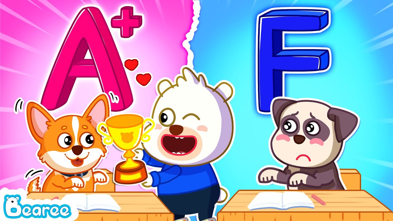Good Student vs Bad Student in Pet Class🐾 School Adventure Stories for Kids | Bearee Bear Cartoon