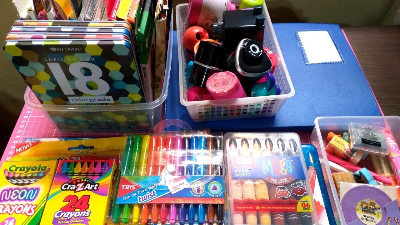 Como Organizar, Armazena, Guardar L&aacute;pis de Cor e outros Materiais de Colorir 