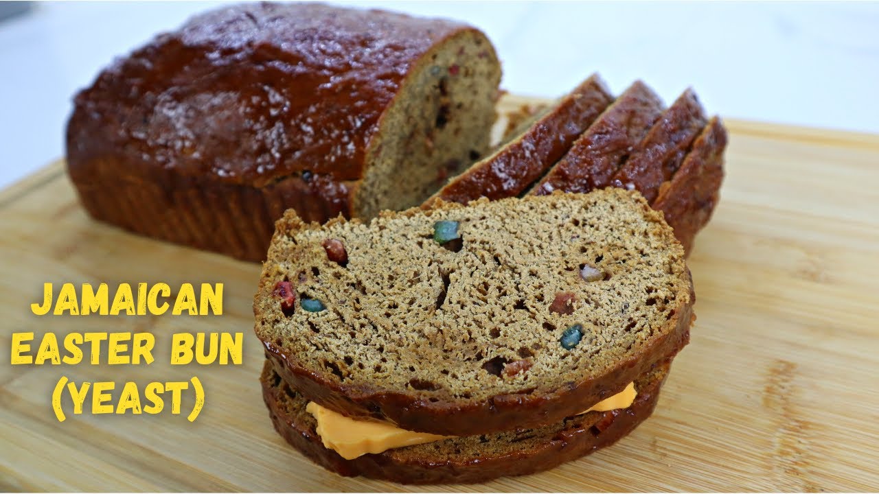 How to Make Traditional Jamaican Easter Bun using Yeast || JUENFO Kitchen
