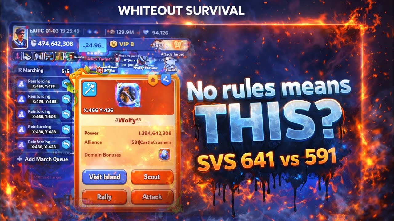 SVS 622 vs 591 — They said “NO RULES”, Whiteout Survival