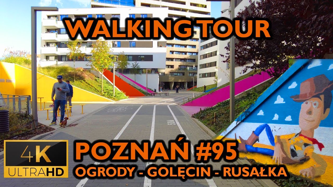 ⁴ᴷ⁶⁰ 🇵🇱 Poznan/Poland Walking Tour - #95 - Ogrody Rusałka Golęcin (October 2022) [4K]