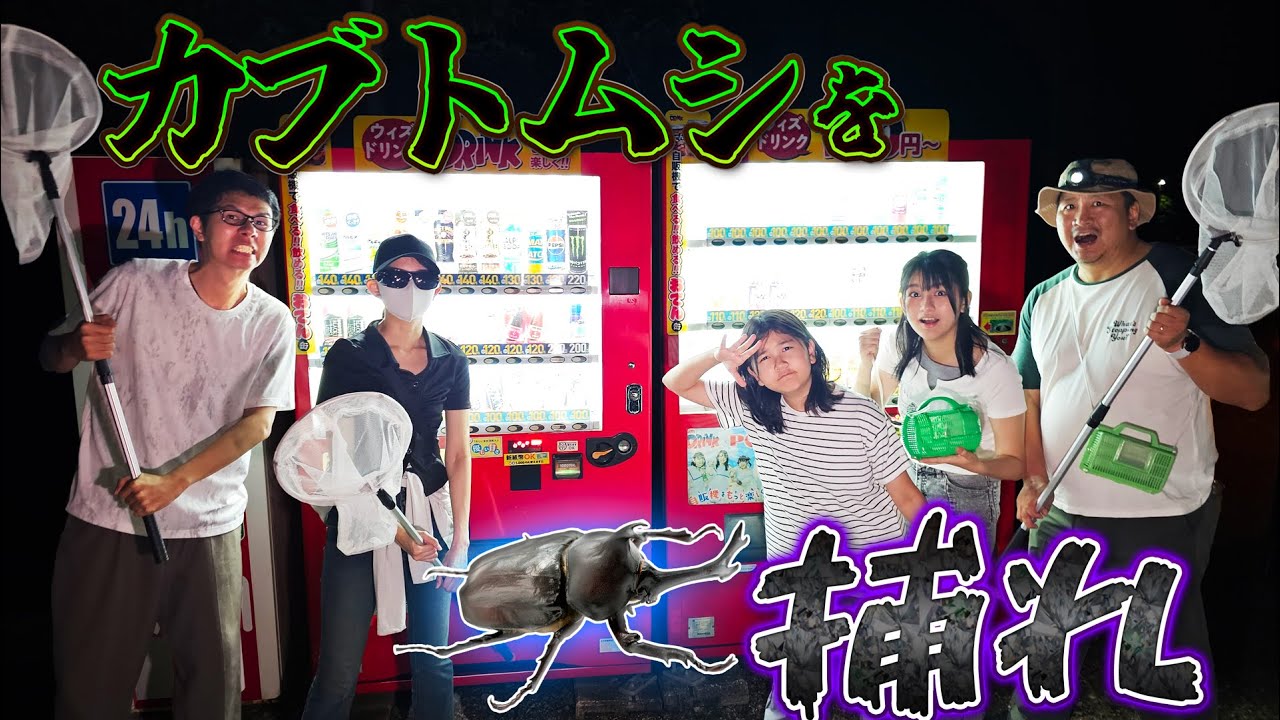 虫注意！リベンジ！！今年こそ自販機でカブトムシを捕れ！！himawari-CH